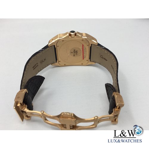 Cartier santos 100 rose gold