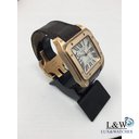 Cartier santos 100 rose gold